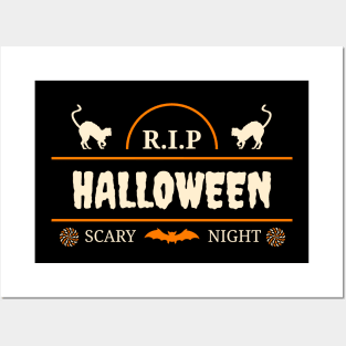 RIP Halloween Scary Night Posters and Art